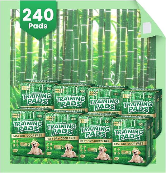 Puppy Pads XL 60 Count - 28"x34" Extra Large Pee Pads for Dogs Odor Blocking, Leak-Proof Potty Training Pad Super Absorbent, 6-Layer Leak-Bamboo Patterns Dog Pads