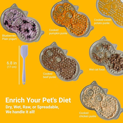 Heavy Duty Stainless Steel Lick Mat for Dogs & Cats - 15"×10" Large Metal Dog Licking Mat, Chew Proof Slow Feeder Mat with Suction Cups for Puppy & Cat, Dishwasher Safe, Whisker-Friendly