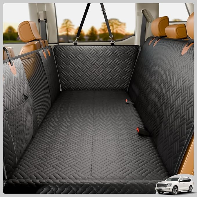 PROZAR Dog Car Seat Cover for Back Seat, Heavy Duty Scratch Proof Pet Back Seat Protector for Cars/SUVs/Small Trucks