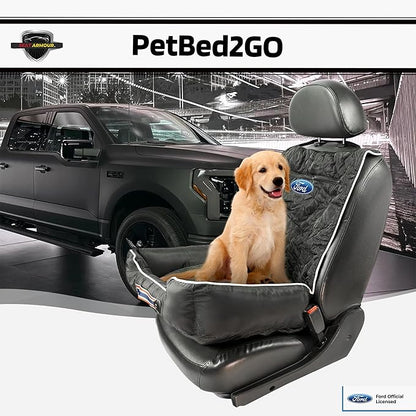 Seat Armour - PetBed2GO - Ford - Black - Cushion & Car Seat Cover - 26x20x6, 3.5 lbs