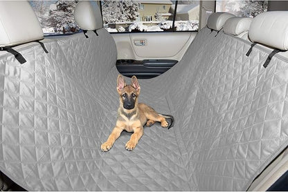 Furhaven Universal Water-Resistant Quilted Hammock-Style Backseat or Cargo Area Protector - Gray, One Size