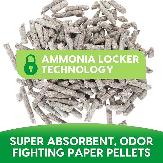 Fresh News Recycled Paper Original Pellet Cat Litter, 25 Pound, Non-Clumping, Unscented, Made in USA