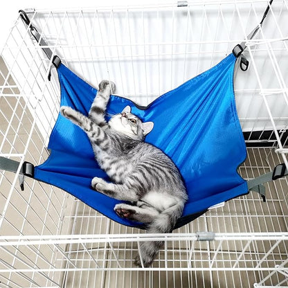 Cat Hammock Hanging Sleeping Mat Adjustable Straps Waterproof Cage Pet Hammock Suitable for Both Summer and Winter Suitable for Puppies Rabbits Cats or Other Pets, magenta