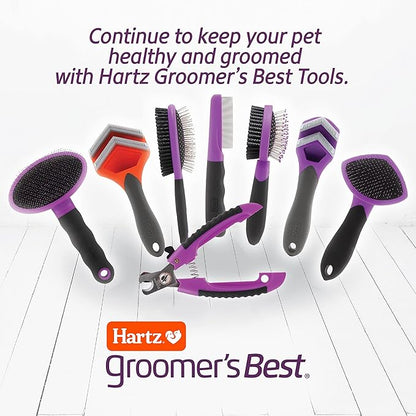 Hartz Grooming Supplies, Groomers Best Combo Brush for Dogs and Professionals 6-in-1 Dog Shampoo and Combo Brush Bundle, Good for All Dogs & Coat Types
