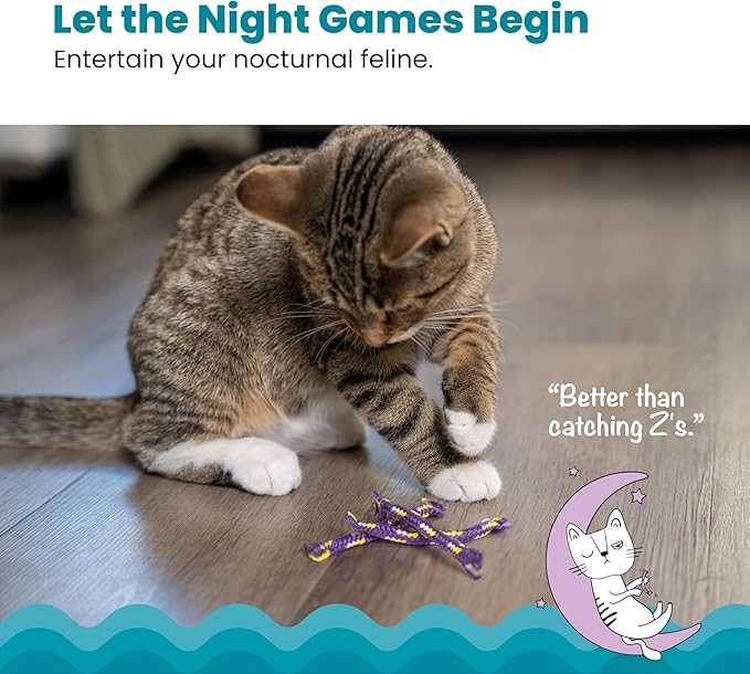 Catstages Nighttime Catnip Rolls Cat Toys - 6 Pack