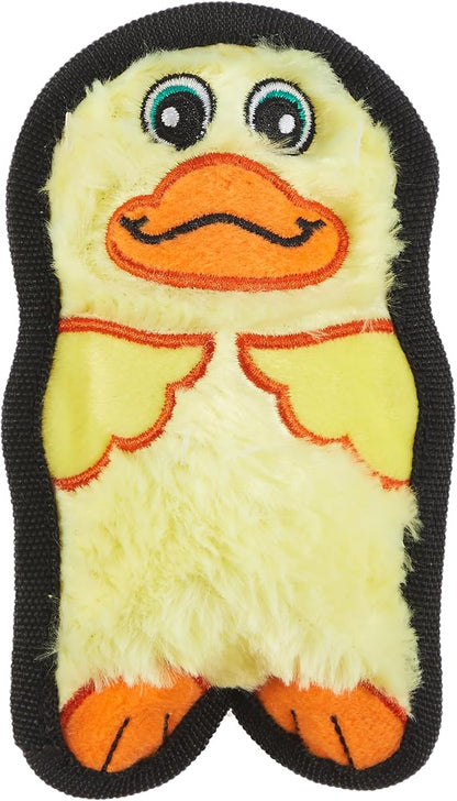 Outward Hound Durablez Minis – Squeaky Plush Dog Toy, No Stuffing for Less Mess, Interactive & Tough, Jumbo Squeaker, Puppies & Small Dogs, Duck, 6"