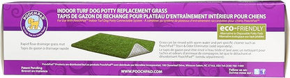 PoochPad Artificial Turf for Dogs (16” x 24”) – Made in USA, Fake Grass Patch for Dogs Potty Urine, Rapid Flow Drainage Artificial Grass Replacement Turf, Indoor or Outdoor Use