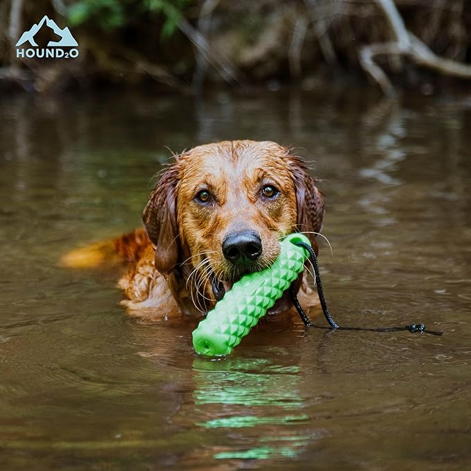 Dog Toys | Rope Bumper Floating Toy for Dogs | Green Outdoor Toy - Easy to Clean and Made from Non Toxic Materials