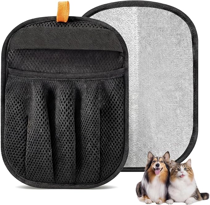Pet Hair Removal Glove, Electrostatic Gloves for Removing Dog Hair, Cat Hair, Reusable, for Cleaning Sofas and Clothing.