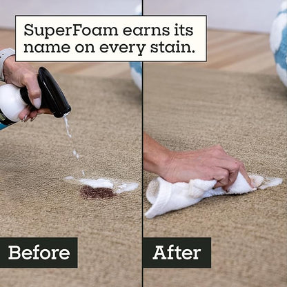 Pet Life Unlimited SuperFoam Spray, Carpet and Surface Cleaner for Dog Urine, 16 oz, Strong Odor & Stain Remover, Plant-Based Formula, Natural Juniper Leaf Scent, Two-Way Spray, USA Made (Pack of 3)