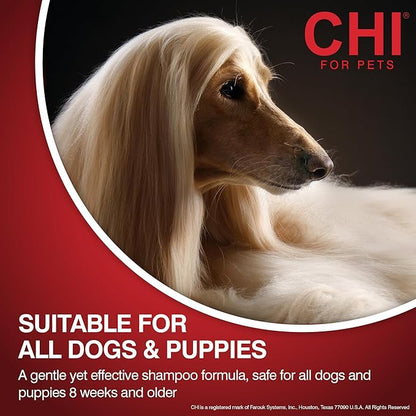 CHI for Dogs Deodorizing Spray for Dogs and Puppies, Dog Grooming Spray to Help Refresh Coats and Reduce Odors Between Baths While Moisturizing Fur, Unscented, 8 Fl Oz