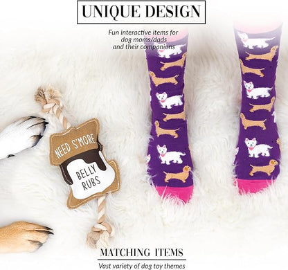 Pavilion Gift Company - S'More - Canvas Rope Dog Toy S'More Marshmallow Tug of War Puppy K9 Doggy Lover Parent Gift