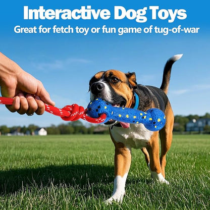 Mity rain Floating Dog Toys –E-TPU Water Pool Fetching Toy with Rope for Small Medium Large Pet, Bumper Shape Indestructible Interactive Dog Chew Toys for Summer Outdoor Training Fun (Yellow+Blue)