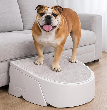 Pet Gear Stramp Stair and Ramp Combination for Dogs/Cats, Easy Step, Lightweight/Portable, Sturdy, Easy Assembly (No Tools Required), Sea Salt