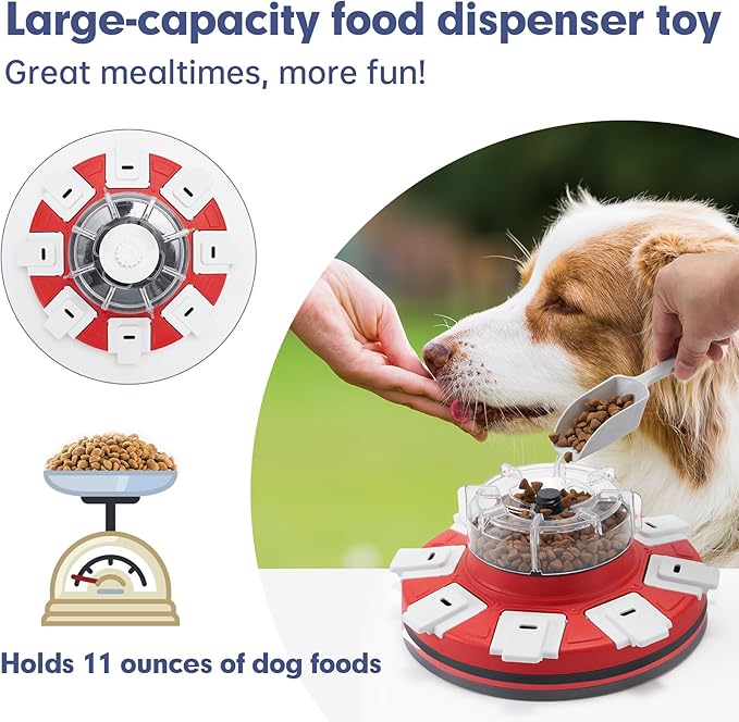 Dog Puzzle Toys for Dogs Mental Stimulation, Interactive Dog Toys Treat Dispenser,Dog Enrichment Food Toys