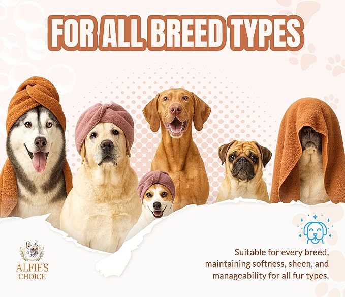 ALFIE'S CHOICE Puppy Shampoo and Conditioner Set | 16 fl oz Each | Gentle Formula for Sensitive & Itchy Skin | Panthenol & Sodium PCA | for Puppies, Adults & All Breeds | Made in USA