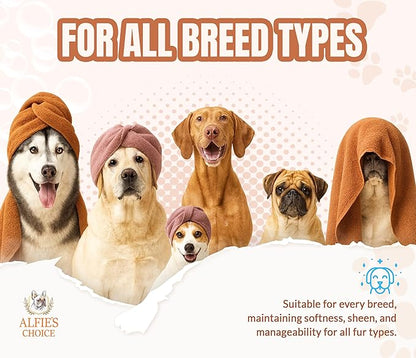 ALFIE'S CHOICE Puppy Shampoo and Conditioner Set | 16 fl oz Each | Gentle Formula for Sensitive & Itchy Skin | Panthenol & Sodium PCA | for Puppies, Adults & All Breeds | Made in USA