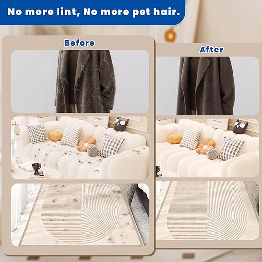 Pet Hair Removal Gloves, Reusable Electrostatic Pet Removal Gloves for Cats & Dogs, Magic Brush Pet Hair Remover Tool for Couch, Carpet,Laundry,Sofa(2 PK)