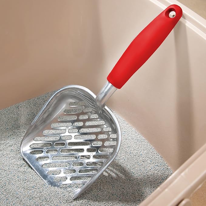 SunGrow Large Cat Litter Scoop, Life Transforming Cat Scooper, Reduces Hand Fatigue, Saves Clear Litter, Makes Scooping Faster and Easier