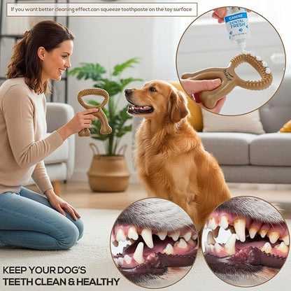 Chew Buddy – Durable Natural Rubber Dog Chew Toy for Medium & Large Dogs (30–110 lb) – Eco-Friendly, Teeth Cleaning, Tough Toy for Strong Chewers, for Dogs