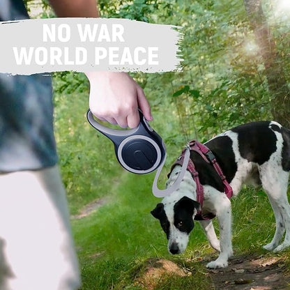 16 FT Retractable Dog Leash with No Tangle for Dog up to 44lbs, One-Handed Brake, with Non-Slip Handle, Strong Nylon Tape for Small and Medium Dogs