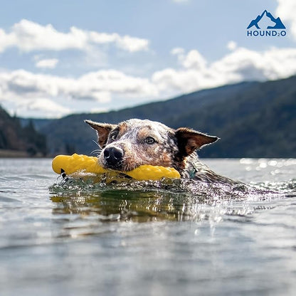 Dog Toys | Rope Bumper Floating Toy for Dogs | Yellow Outdoor Toy - Easy to Clean and Made from Non Toxic Materials