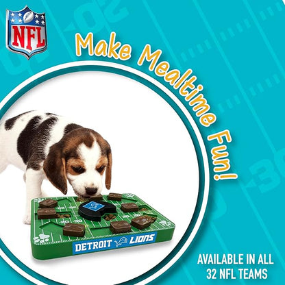 Pets First NFL Detroit Lions Puzzle Toy, Puzzle Treat Dog Toy, Interactive Dog Treat Toy, Dog Puzzle