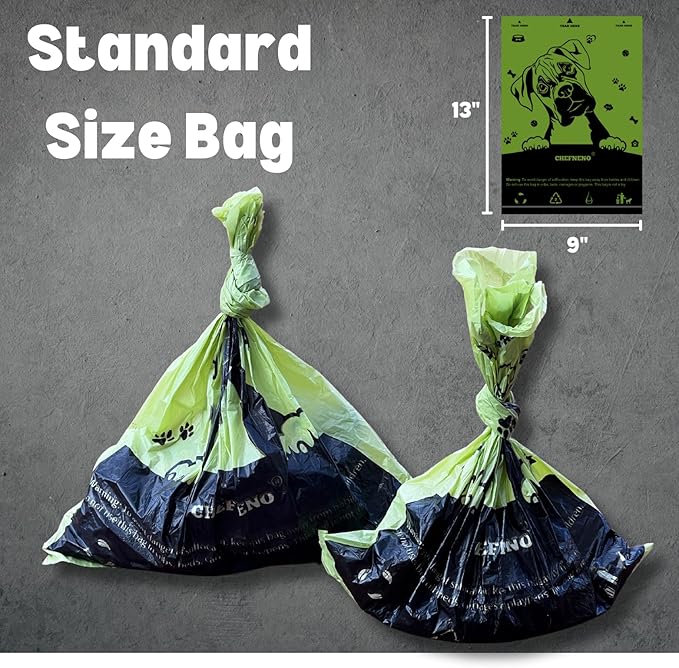 Biodegradable Dog Poop Bags with Dispenser (576 Bags) Eco-friendly doggy poop Pickup Bags 32 Refill Rolls Eco Dog Waste Bags Cat Litter Clamps & Poop Bags (32 Rolls, Uscented)