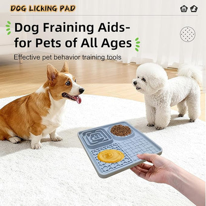 Dog Lick Mat for Anxiety Relief, Slow Feeder Alternative, Pet Enrichment Treat Mat, Boredom Buster, Durable Food-Grade Silicone, Dishwasher & Freezer Safe