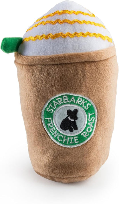Haute Diggity Dog Starbarks Frappawcino, Plush Designer Dog Toys with Interactive Squeaker, Stimulating Pet Enrichment, Machine-Washable & Safe Materials for All Breeds, Size Small