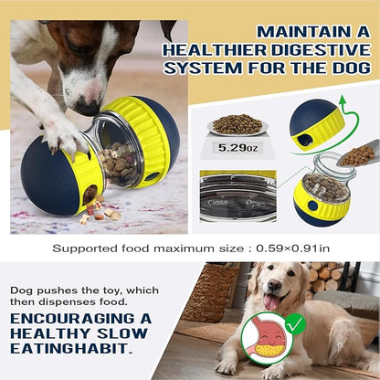 Large Size Dog Enrichment Toy for Medium/Small Dogs Treat Dispenser Ball, Puppy Food Dispensing Toys & Puzzles Slow Feeder & Mental Stimulation,Ultimate Boredom Buster