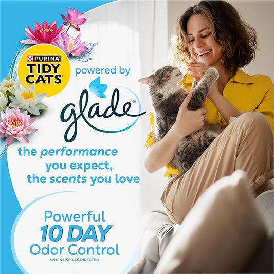 Purina Tidy Cats Clumping Multi Cat Litter, Glade Clear Springs - 16 lb. Bag
