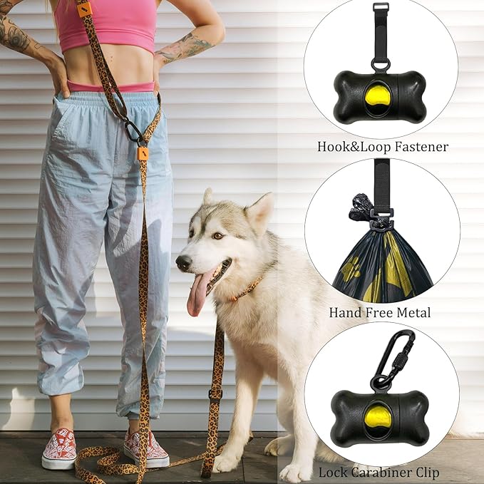 Bone Shaped Dog Poop Bag Dispenser with Leakproof Bags, 135 Count, Black