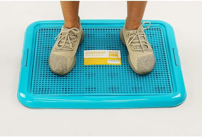 petphabet Training Pad Holder Floor Protection Dog Pad Holder Mesh Training Tray (M-18"x24")…