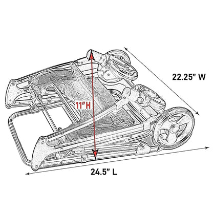 Pet Gear, A Vermont Family Owned Company Since 1936, 3-in-1 Travel System, View 360 Stroller Converts to Carrier and Booster Seat with Easy Click N Go Technology, for Small Dogs & Cats, 4 Colors
