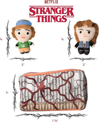 design LAB, Inc. Stranger Things Official Merchandise | Plush Nesting Toy for Dogs | Dustin & Eddie in Trailer | Cool Dog Toys Squeak and Hide for Indoor Interactive Play | Stranger Things Toys
