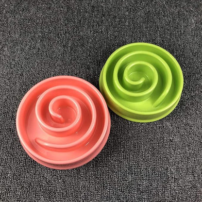 WenYing Slow Feeder Puzzle Dog Bowls, Interactive Bloat Stop Busy Bowl, Food Water Fun Feeding, Non-Slip Anti Choke Healthy Diet Bowls (Green 2)