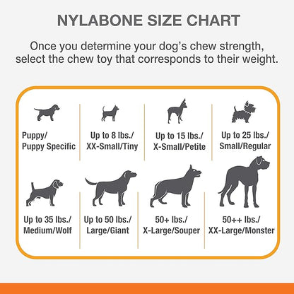 Nylabone Power Chew Action Ridges Chew Toyfor Dogs, Dog Toys for Aggressive Chewers, Bacon Flavor, X-Large - 50+ lbs. (1 Count)