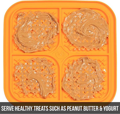 Hyper Pet IQ Treat Lick mat for Dogs, Dog Slow Feeder & Cat Lick mats | Great Alternative to Slow Feeder Bowls & Feeders | Perfect Dog Licking mat, Cat Puzzle & Enrichment Toys