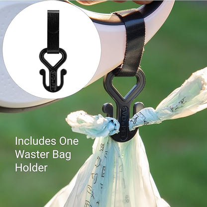 SVD.PET Dog Poop Bags, 120 Unscented Doggie Poo Bags, with Waste Bag Holder, Extra Thick With 100% Leak-Proof Guarantee (8 Rolls, 120 count)