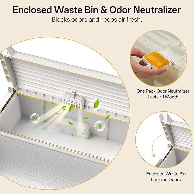 Odor Neutralizer, Automatic Cat Litter Box Odor Deodorant for C31/C41 Cat Litter Box, 3Pcs