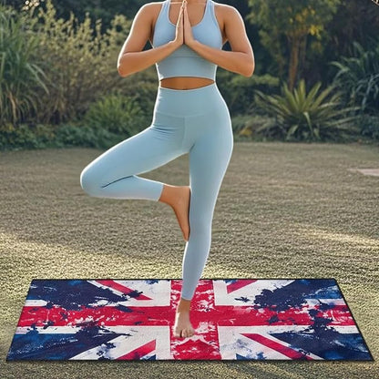 SEANATIVE British Flag Car Towel Seat Covers Auto Seat Towel Protector - Sweat Absorber for Family Road Trips Sports Swimming Hiking, Automotive Seat Protector Car Interior Accessories
