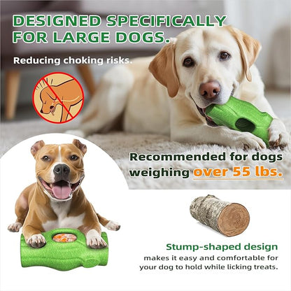 KADTC XXL 3-in-1 Durable Dog Enrichment Toy - Long-Lasting Fillable & Frozen Lick Toy - No-Transfer Freeze & Play -Mess-Free - Ultimate Boredom Buster & Tough Chew Toys for Large Dogs - BPA-Free, Safe