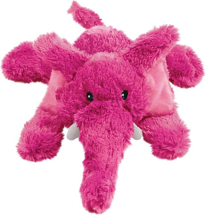 KONG Cozie Plush Dog Toy with Squeaker (Elmer The Elephant, Medium)