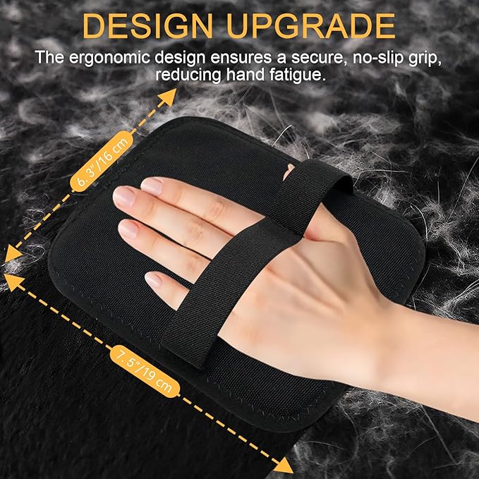 Pet Hair Removal Glove for Cats & Dogs, 2025 Newly Upgraded Electrostatic Pet Hair Removal Gloves, Reusable Pet Hair Remover Tool for Clothing, Couch, Carpet, Car Seat (2PCS)