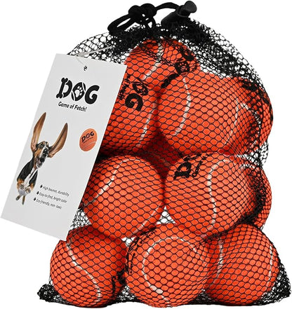AMA SPORT Small Tennis Balls for Dogs 12 Pack 2.0" Orange Dog Tennis Balls for Puppy Small Dog Toys, Designed for Dogs Floating, Water-Hunting, Fetch, Fun Playing, Daily Exercise, Mid-air Catching