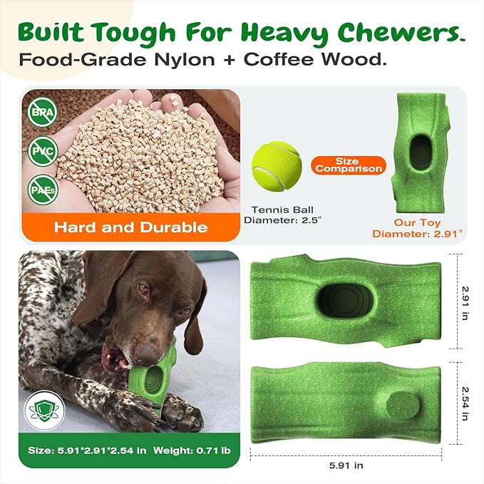 KADTC 3 in 1 - X-Large Size Durable Dog Fillable Toy,Peanut Butter Filler & Freeze Frozen Lick Treat Tray,Indestructible Tough Chew Toys for Aggressive Chewers Dogs,BPA-Free, Non-Stick & Easy to Clean