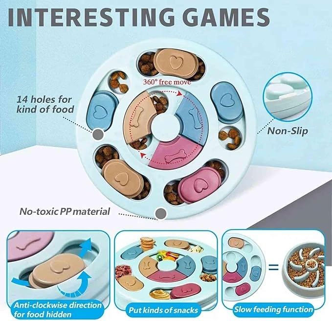 Vineen Puppy Dog Pet Toy Feeder
