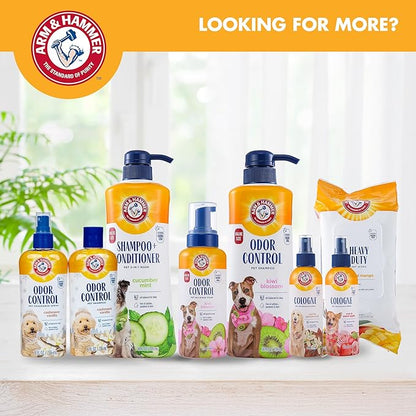 Arm & Hammer Odor Control Pet Deodorizing Set, Holiday Edition: Includes Dog Shampoo, 8FL OZ + Bath Spray, 8FL OZ, Cashmere Vanilla Scent
