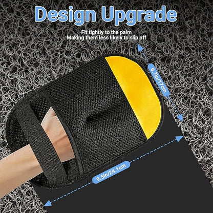 Pet Hair Removal Glove - Dual-Sided Silicone Grooming & Deshedding Glove for Dogs and Cats, Effective Hair Remover for Furniture, Carpet, Laundry and Upholstery